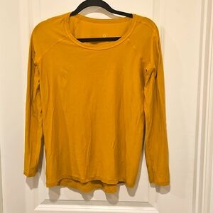 Lululemon Mustard Yellow Long Sleeve Tee Size 6